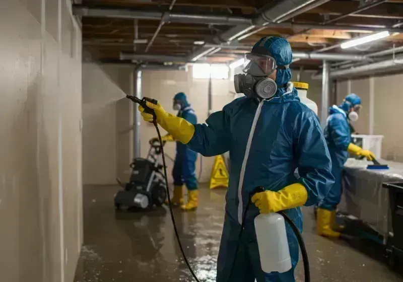 Basement Sanitization and Antimicrobial Treatment process in Converse, TX